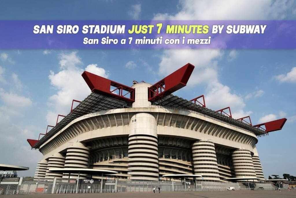 San Siro A 7 Minuti Stanza Top Con Zone Comuni Milaan Buitenkant foto
